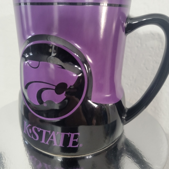 Kansas State University Coffee Mug Purple 3D Wildcat KState K-State K State - Picture 4 of 7